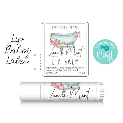 Lip Balm Label Template